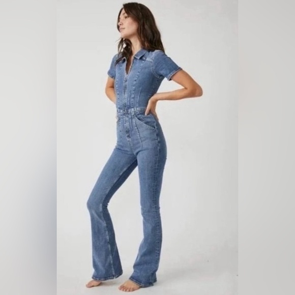 Free People Pants - Free People Jayde Flare Jumpsuit
